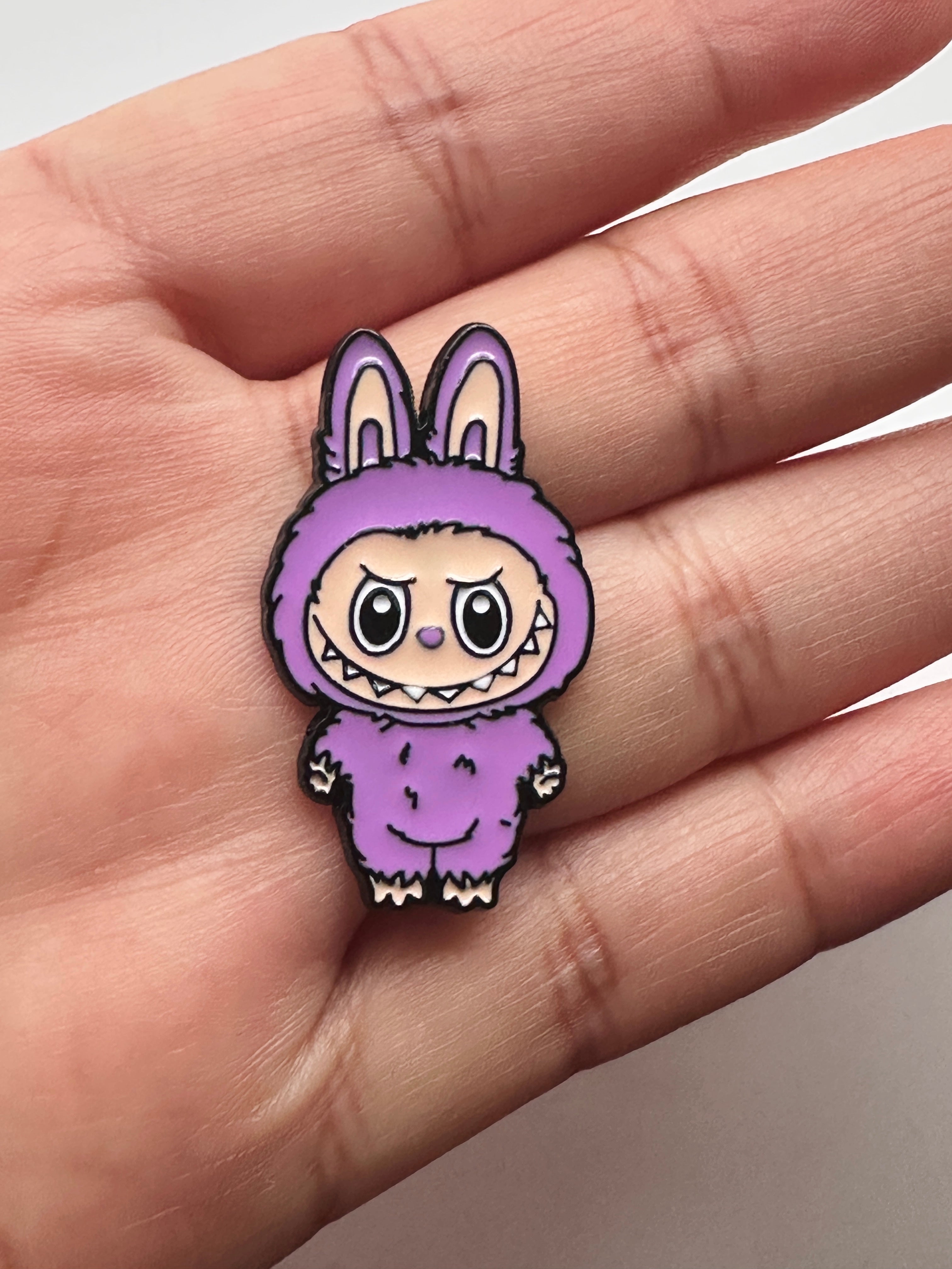 10-Labubu Magenta enamel pin