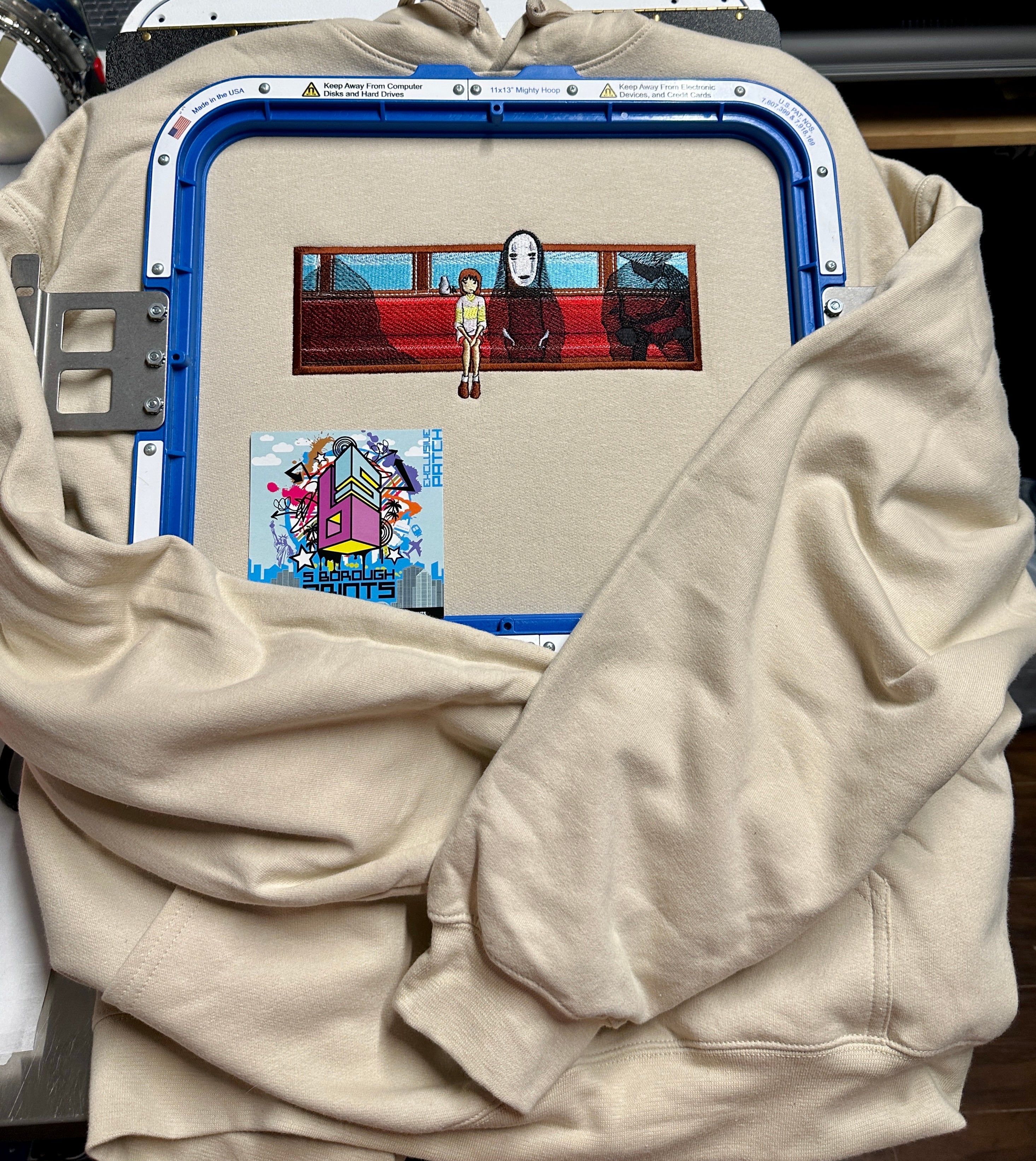 Anime Spirit embroidered Hoodie