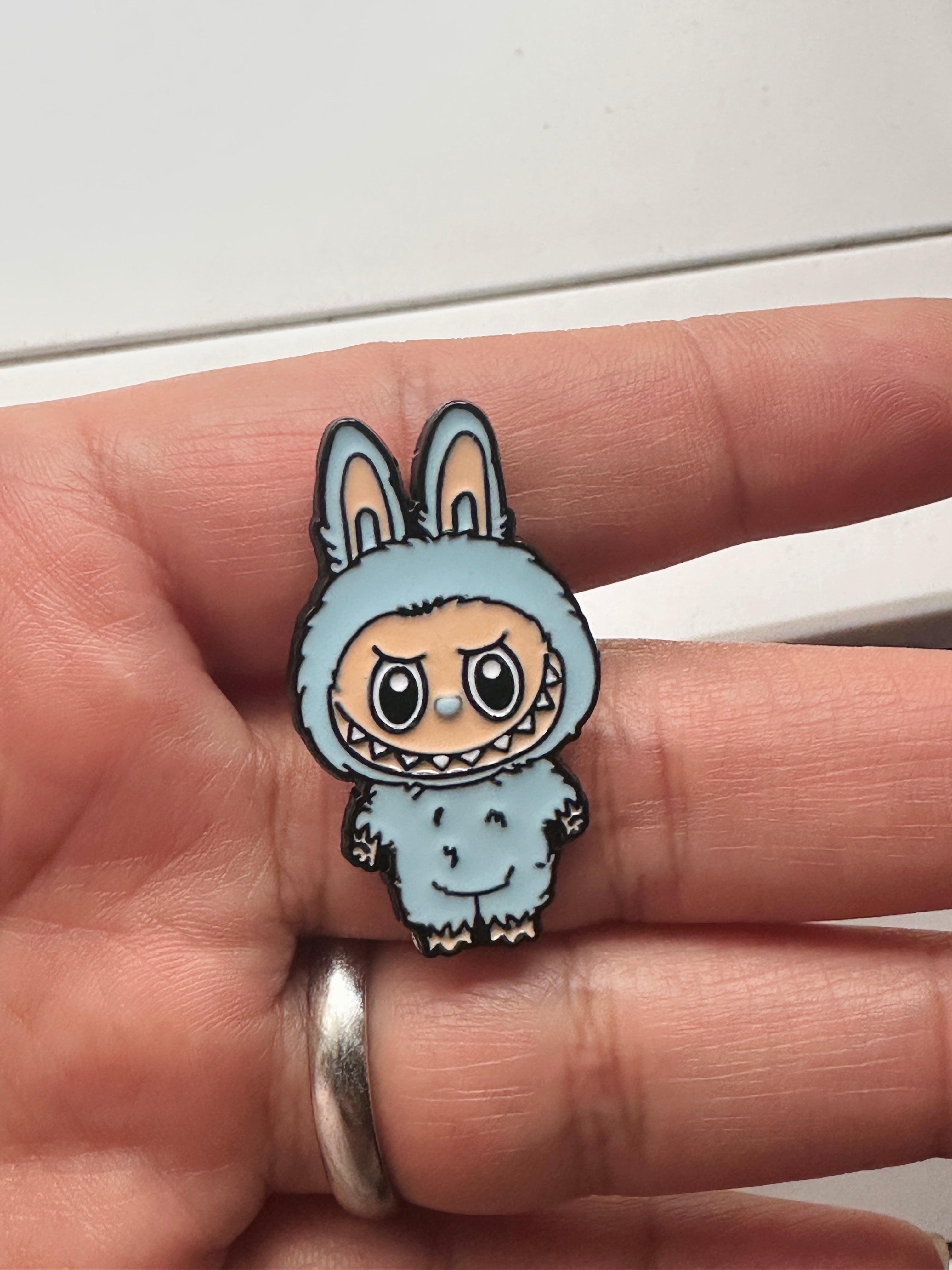 6-Labubu Baby Blue enamel Pin
