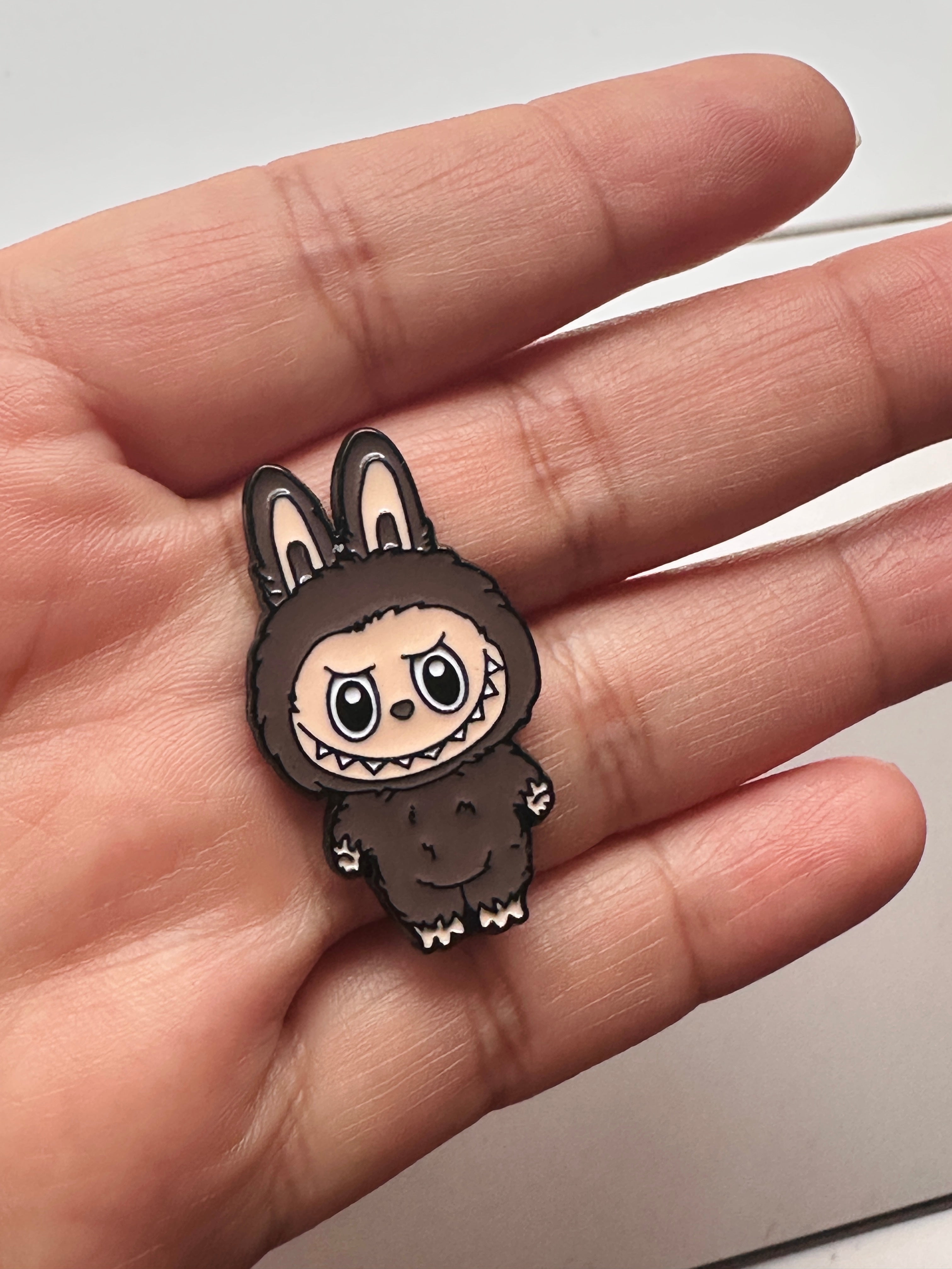 8-Brown Labubu enamel Pin