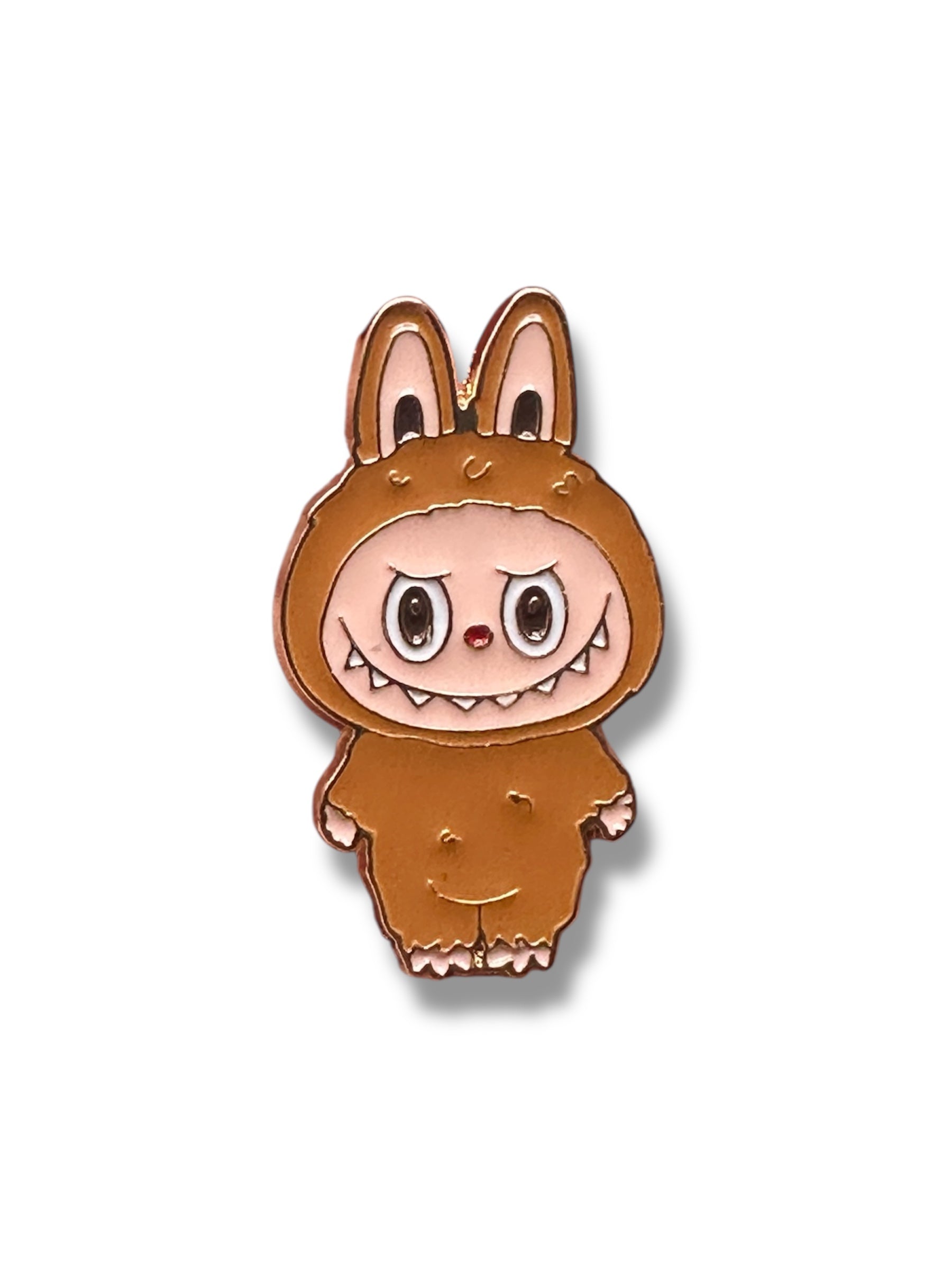 9-Labubu cinnamon color enamel pin