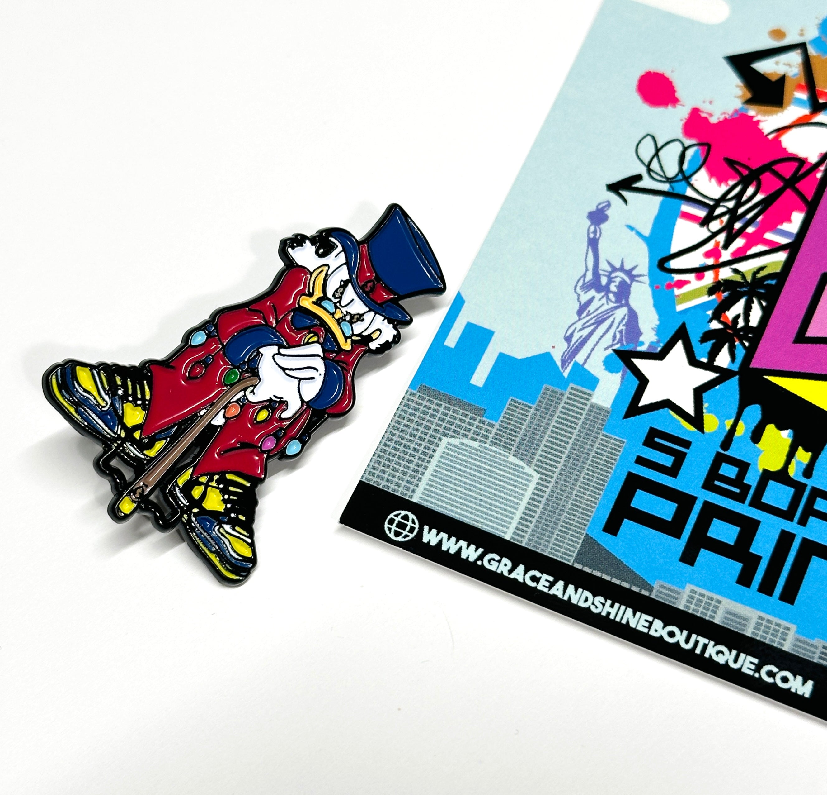 Scrooge Christmas Pin