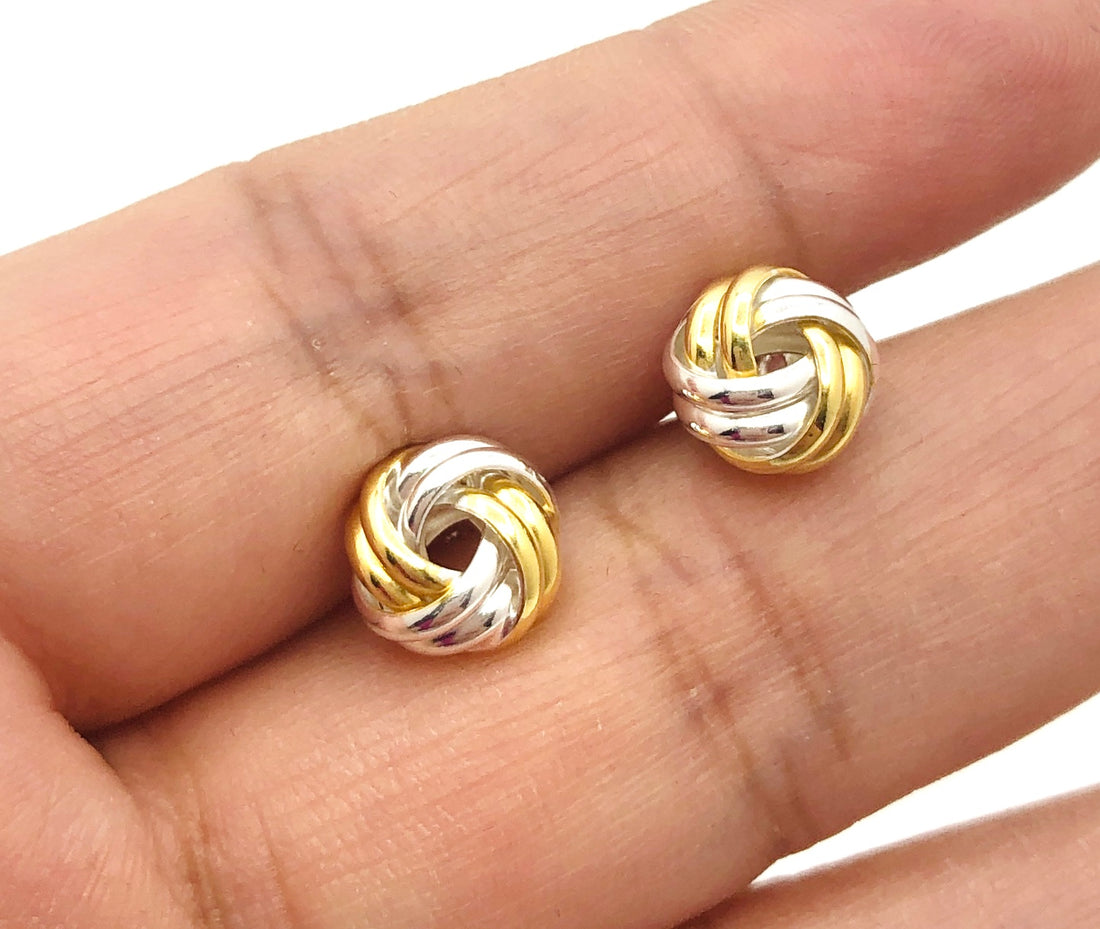 Knot Of Love Earrings Sterling Silver