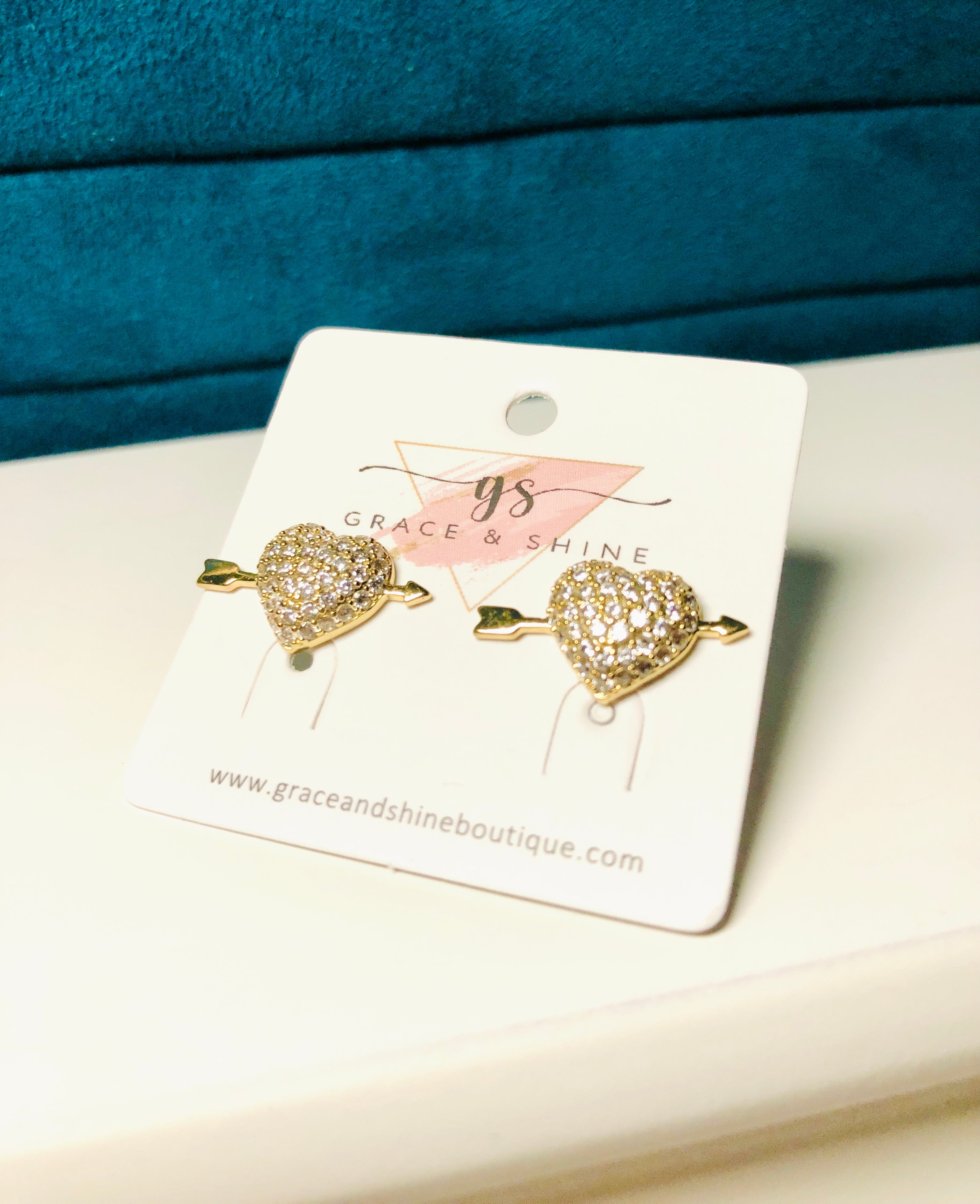 "Let's Fall In Love" Stud Earrings