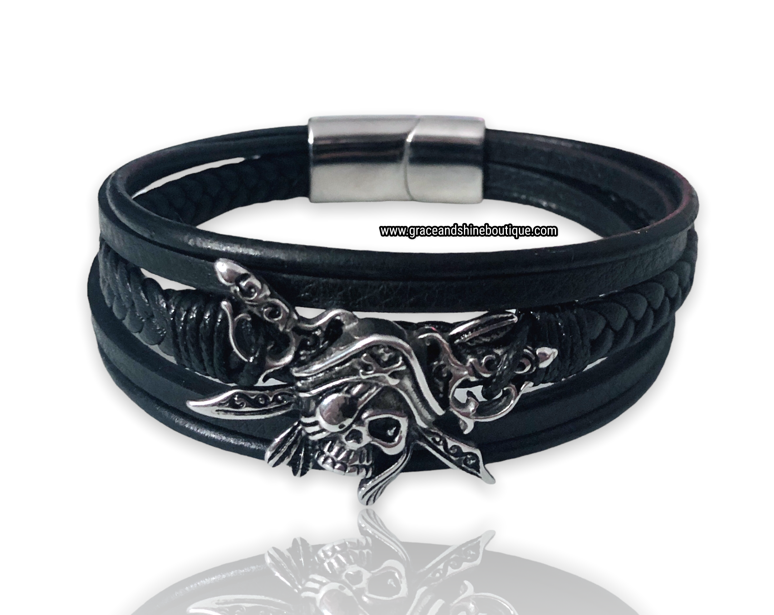 The Johnny D. Leather Bracelet