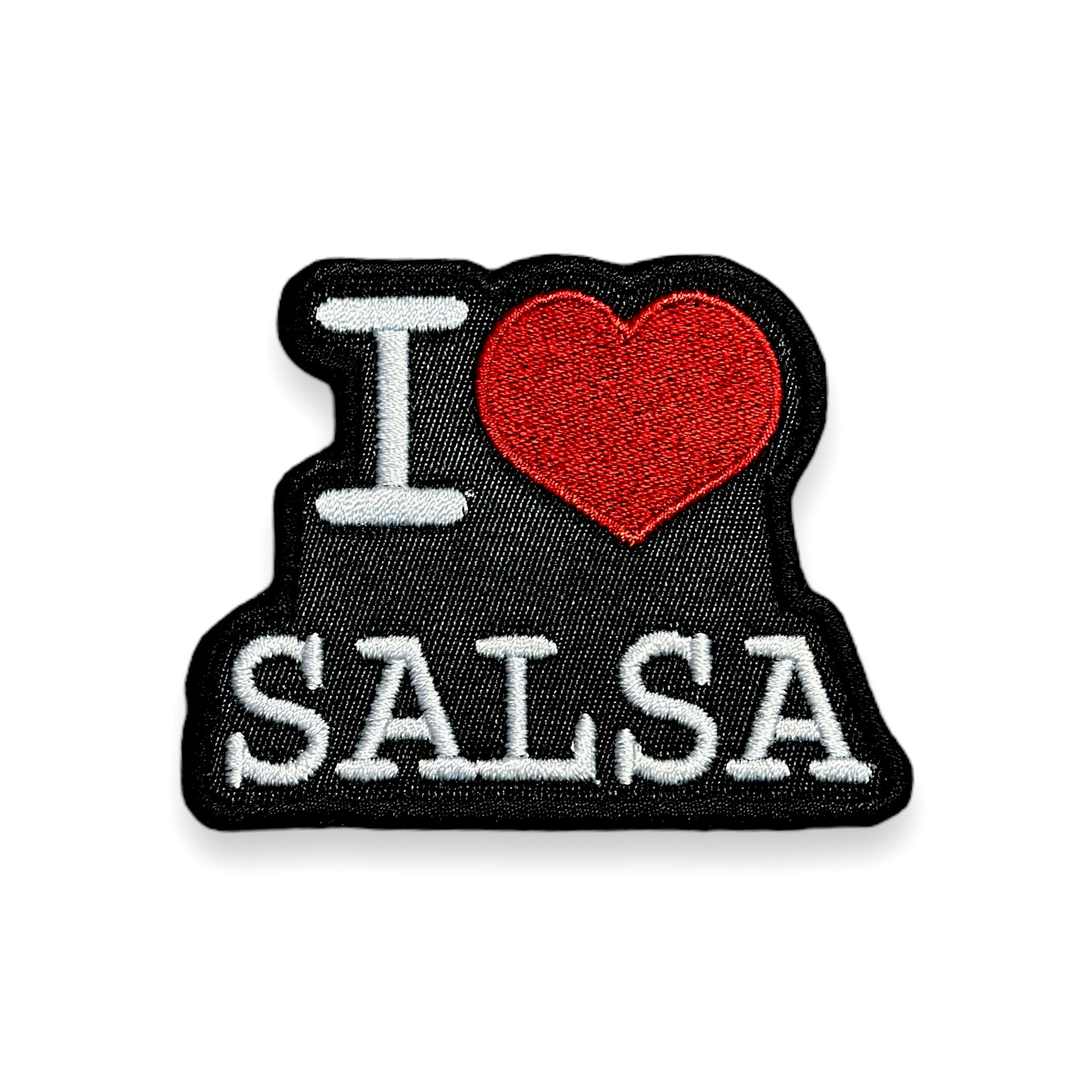 I Love Salsa Iron On Patch