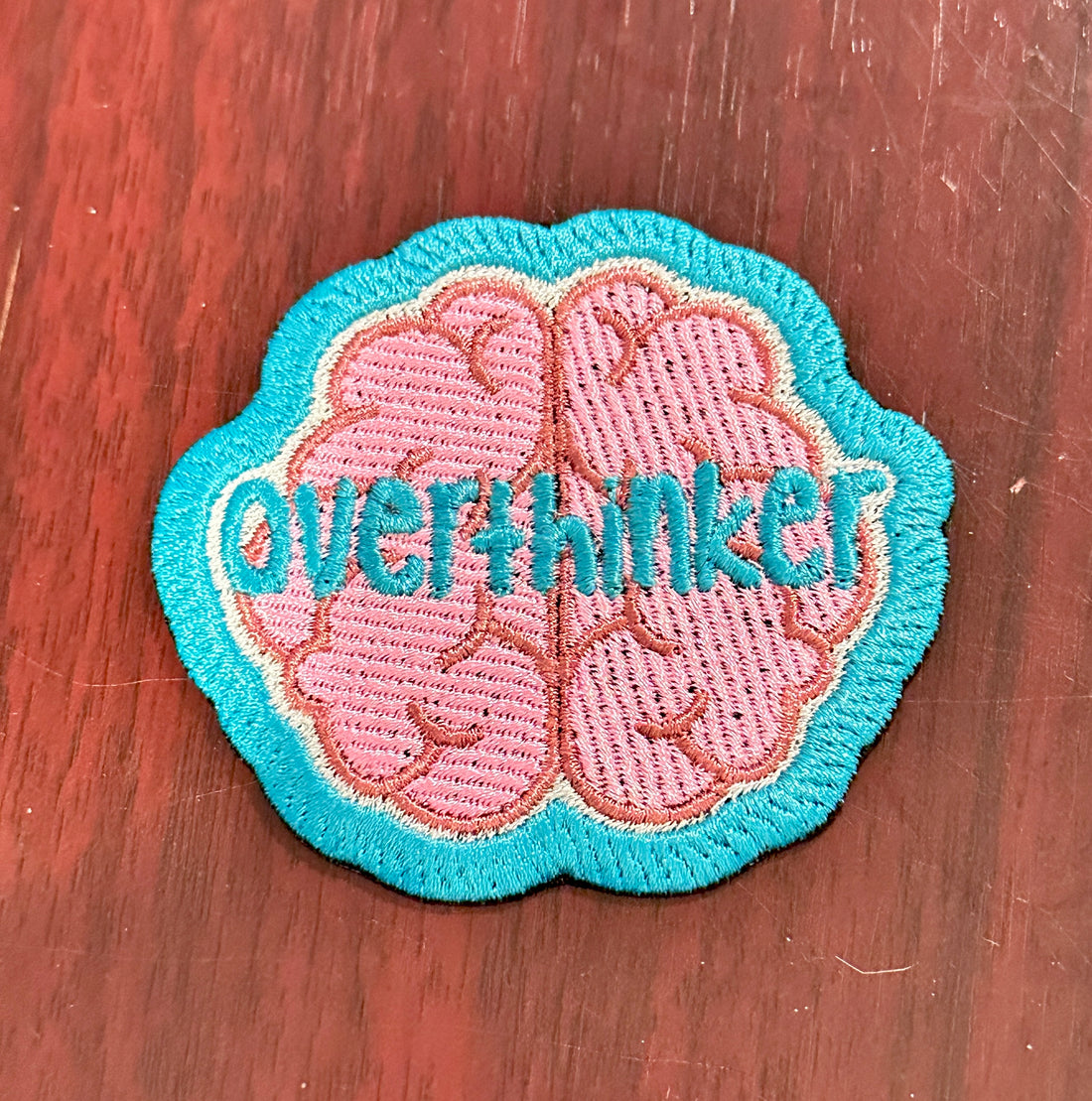 Over Thinker Iron On Patch