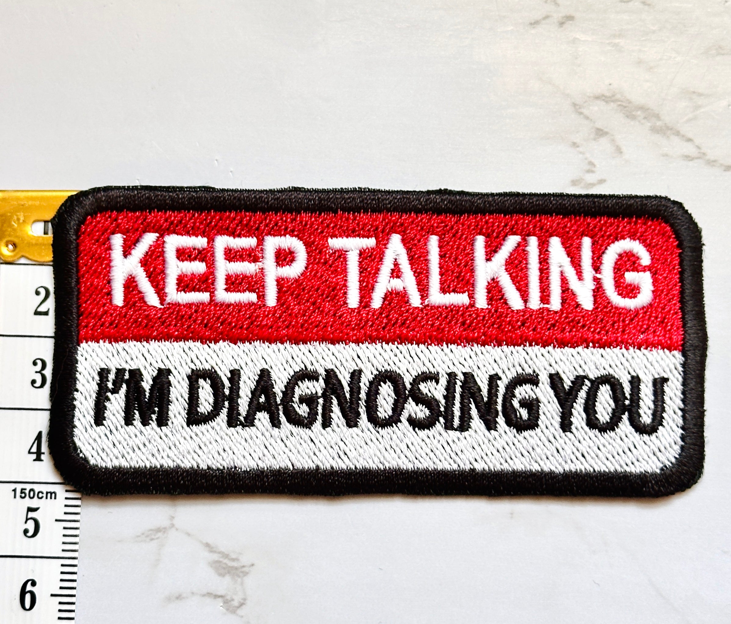 Keep Talking - Iron On patch