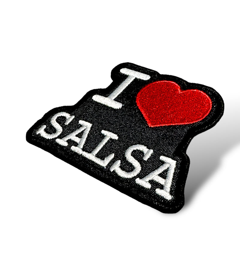 I Love Salsa Iron On Patch
