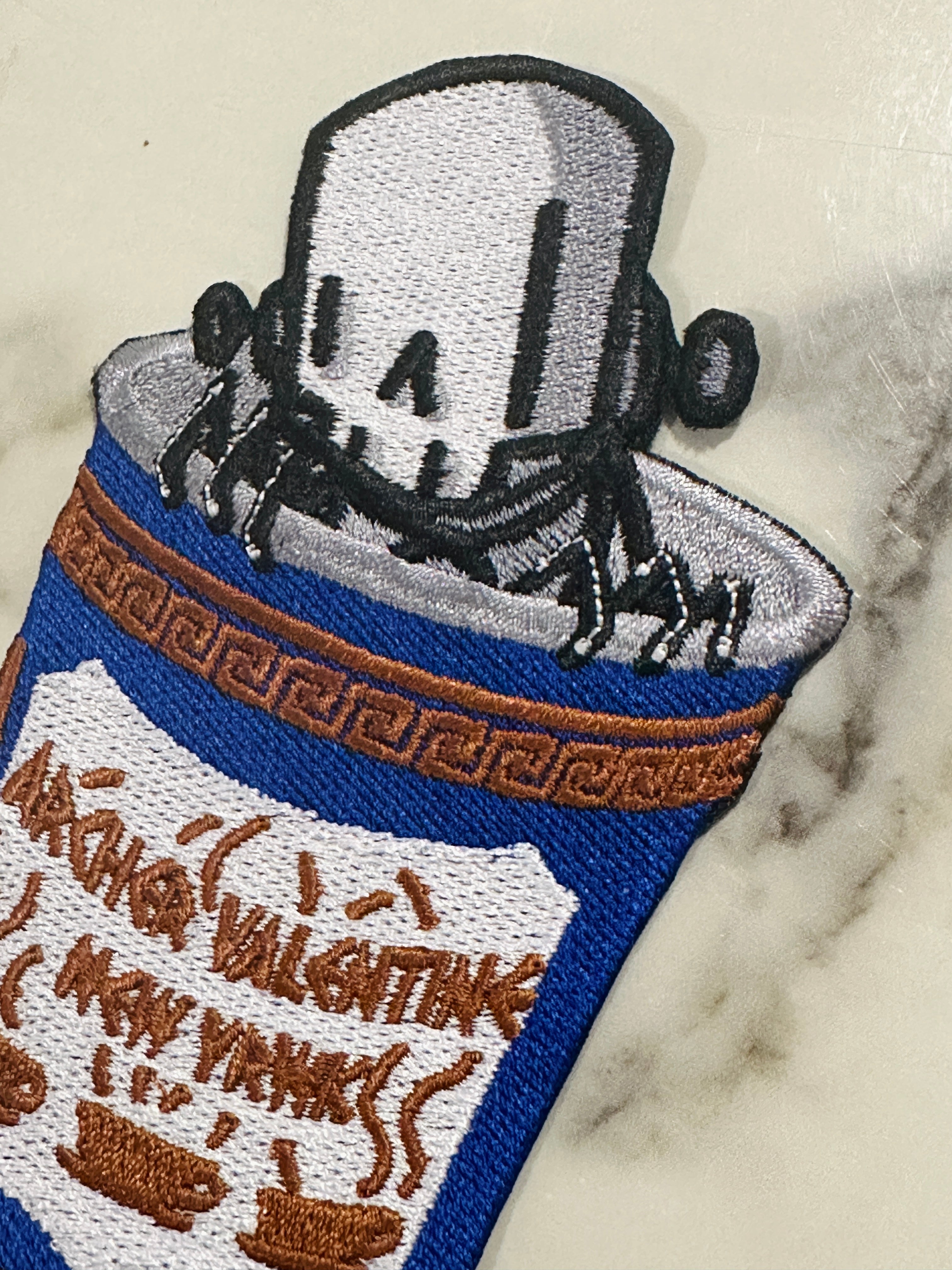 “Rise and Grind” Iron On patch + Stickers included - Art made by RWK & Archer Valentine