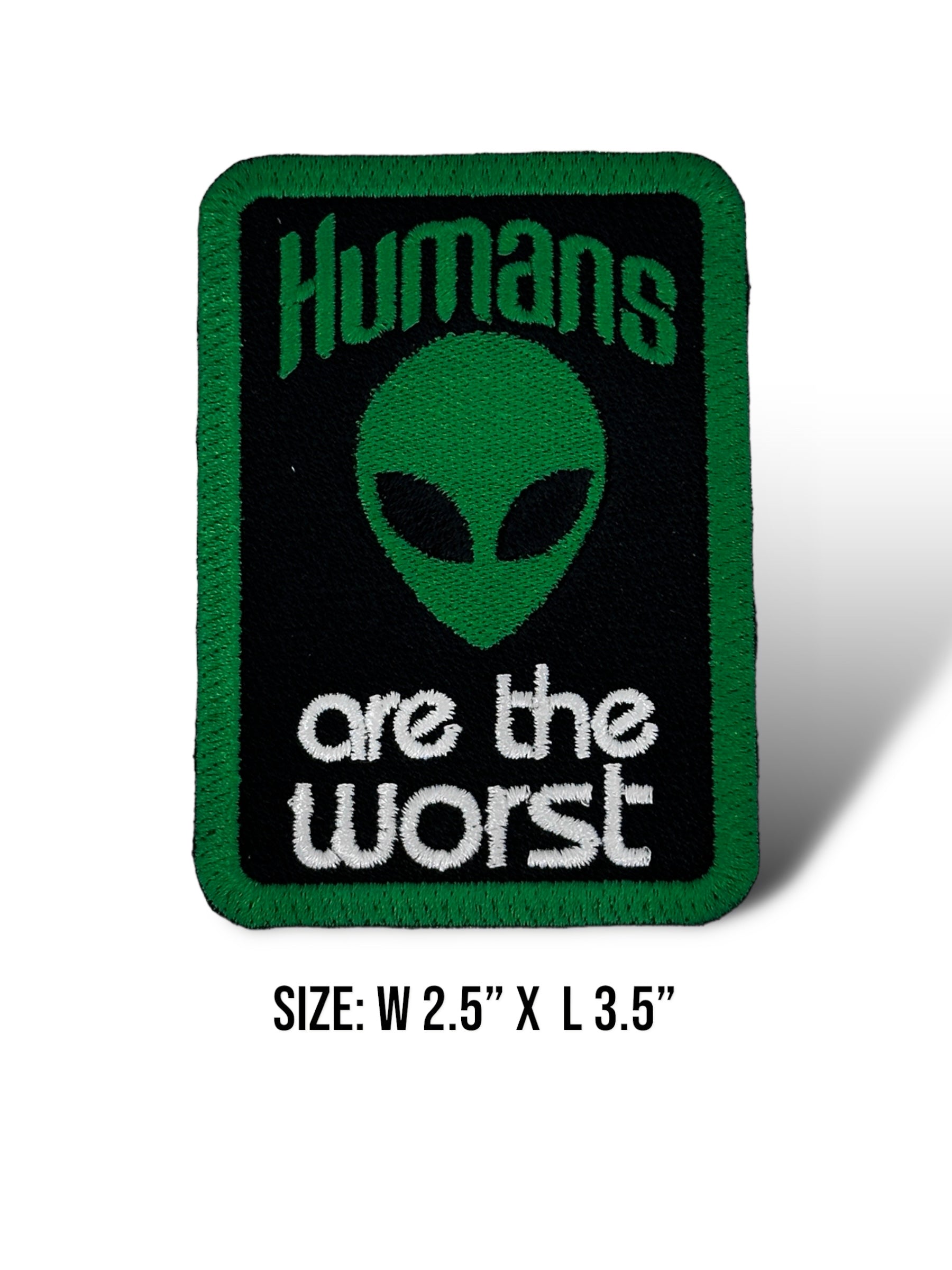 Humans are the worst Iron On Patch