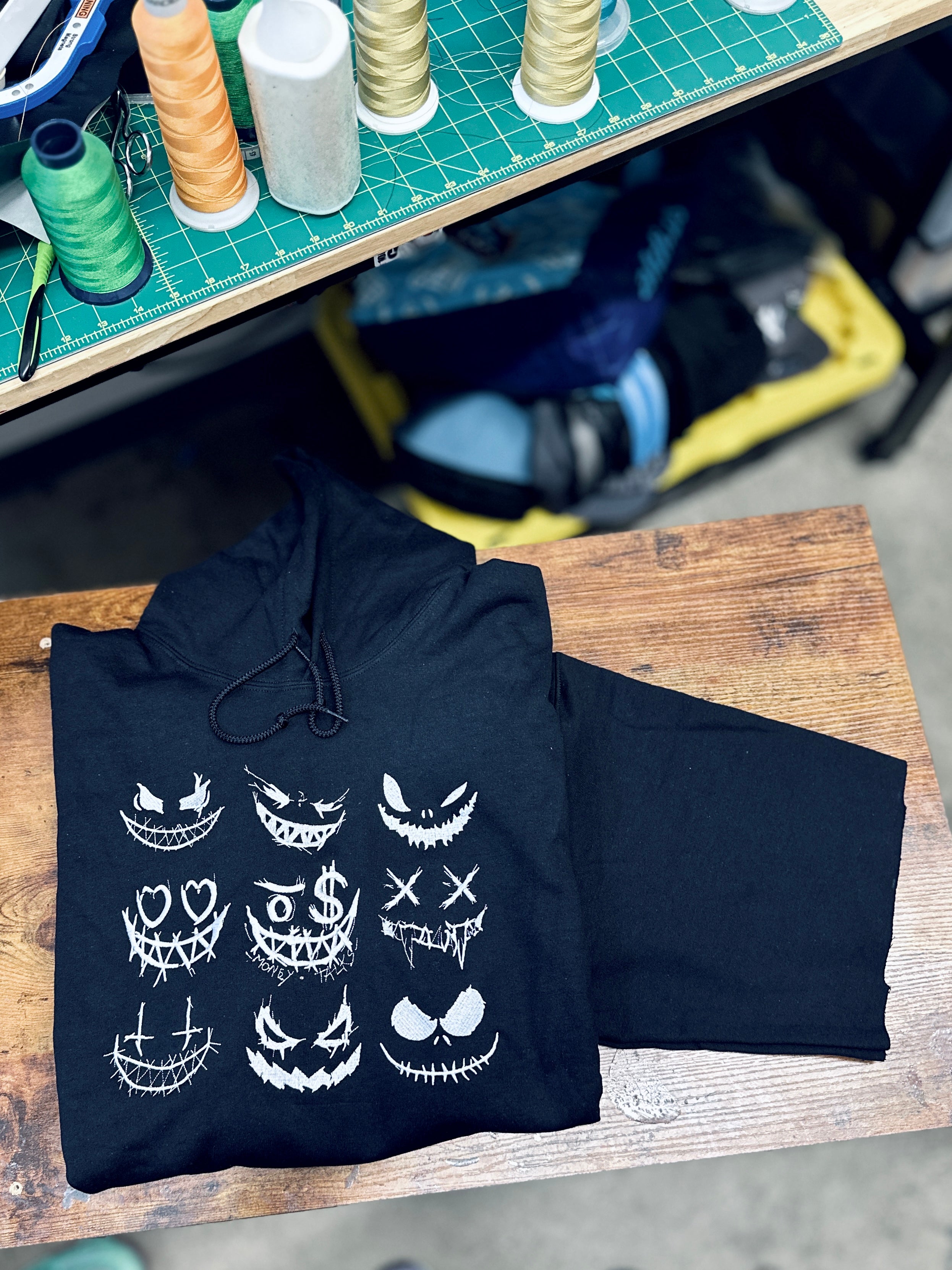 The Faces of Death Cut Sleeve Hoodie