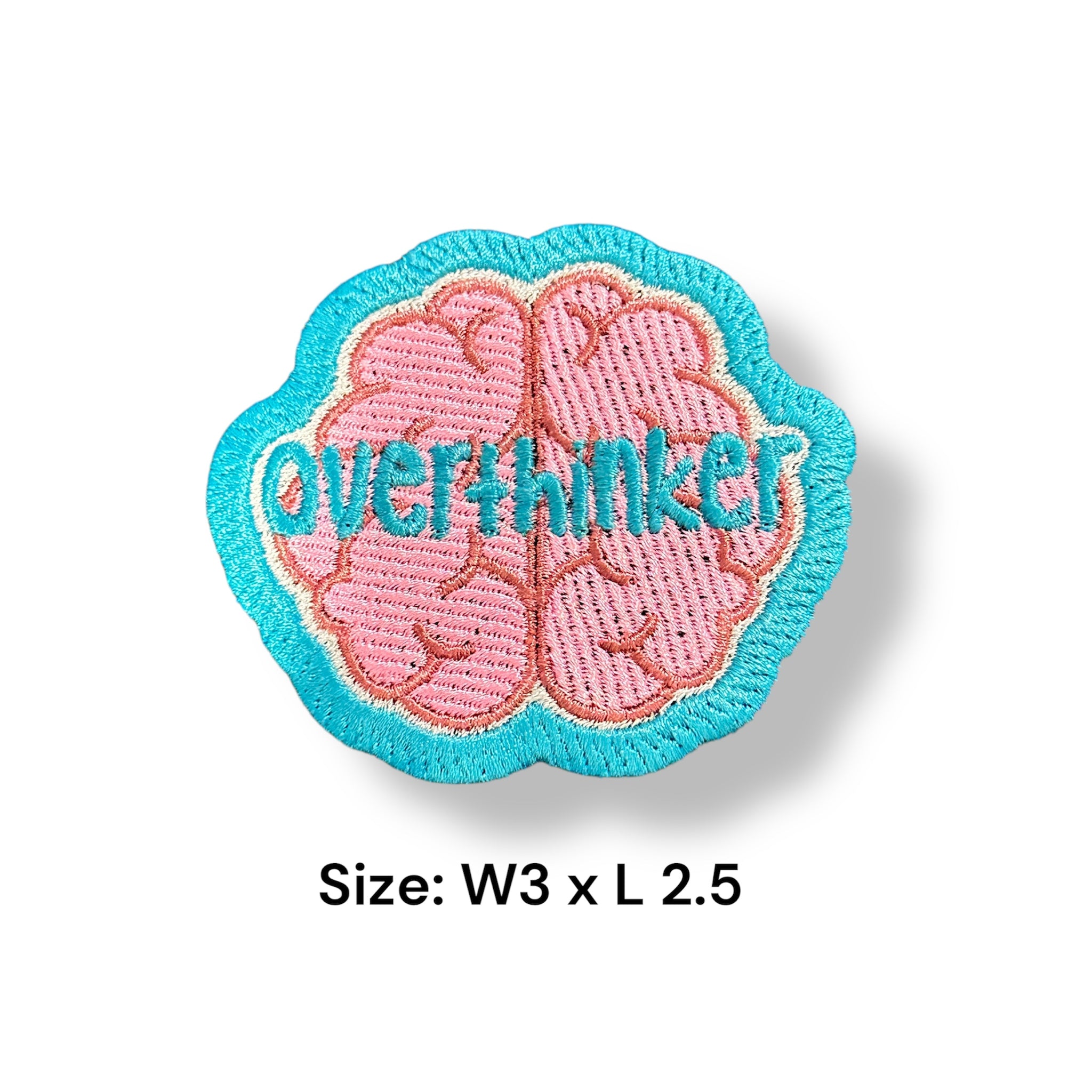 Over Thinker Iron On Patch