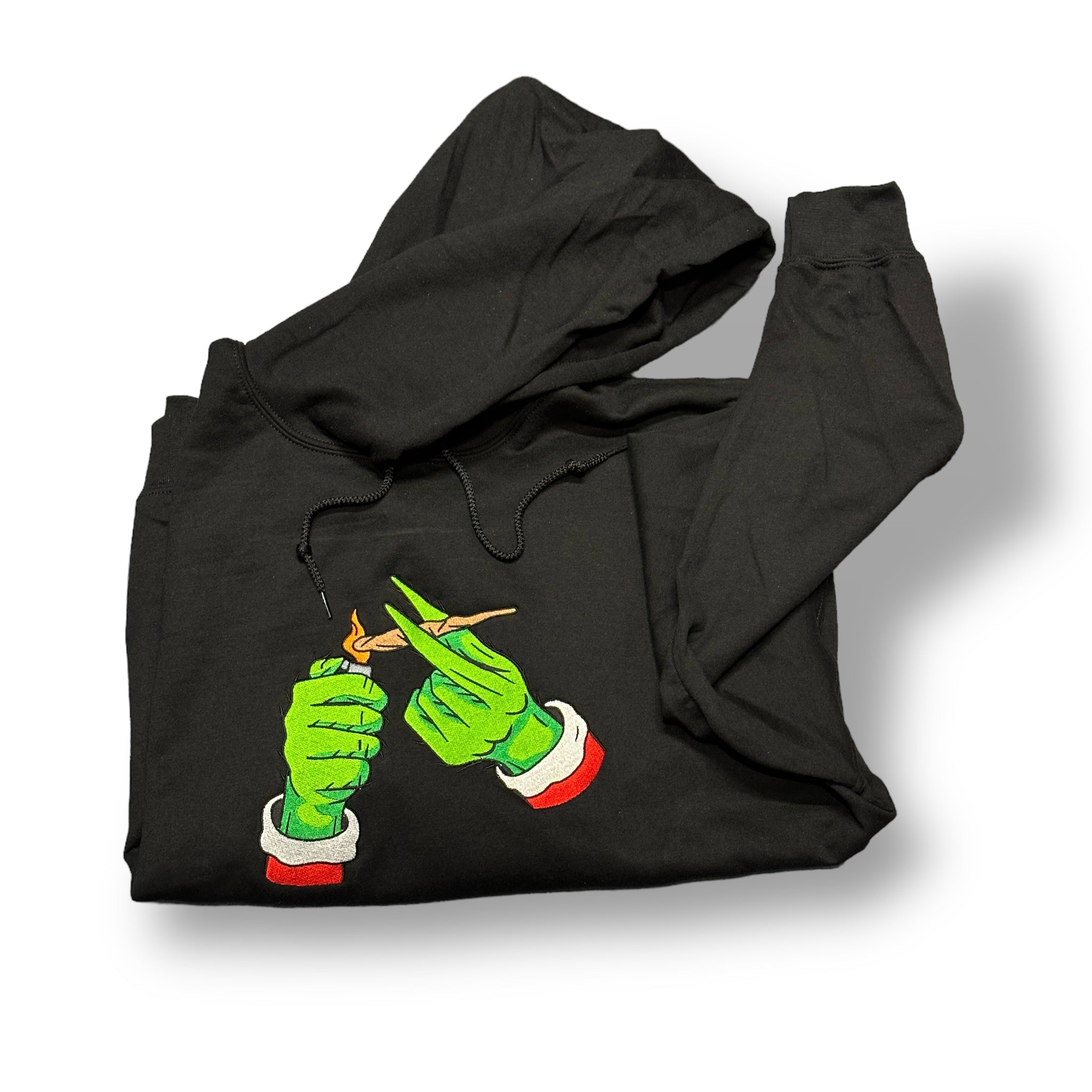 Embroidered Christmas Wake & Bake Hoodie