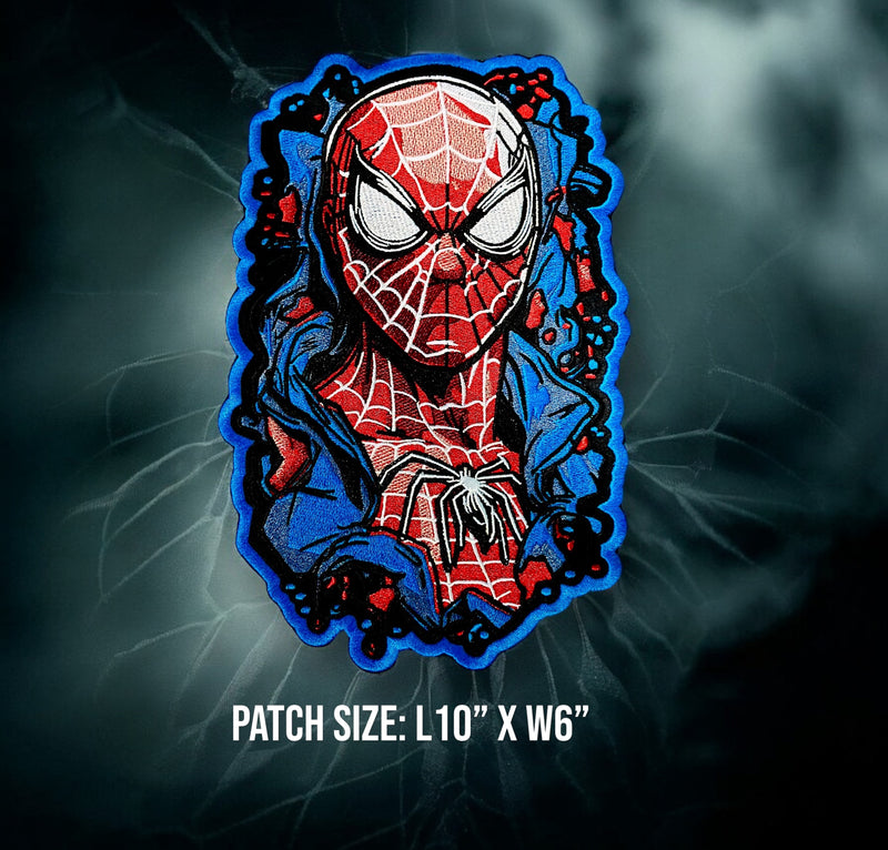 Comic Spider Character Iron On Patch