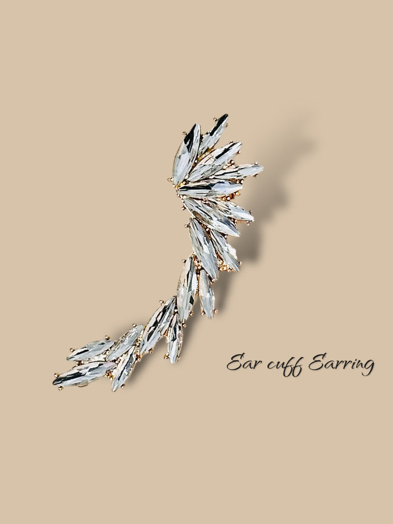 Luxurious Angel Wing Maximalist Cuff Earring