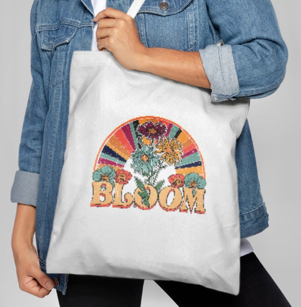 Vintage Bloom Of Color Tote Bag