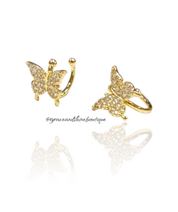 Butterfly Cuff Earrings