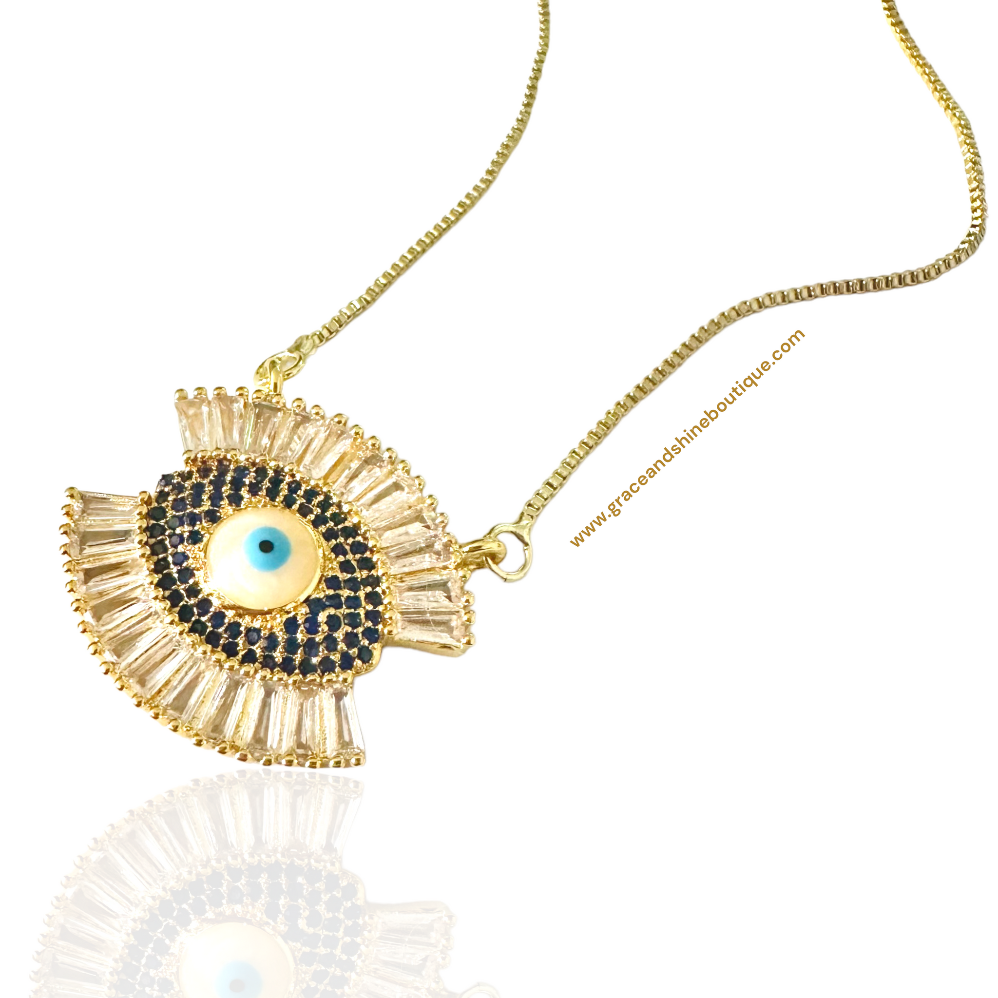 Shinny Evil Eye Protection Necklace